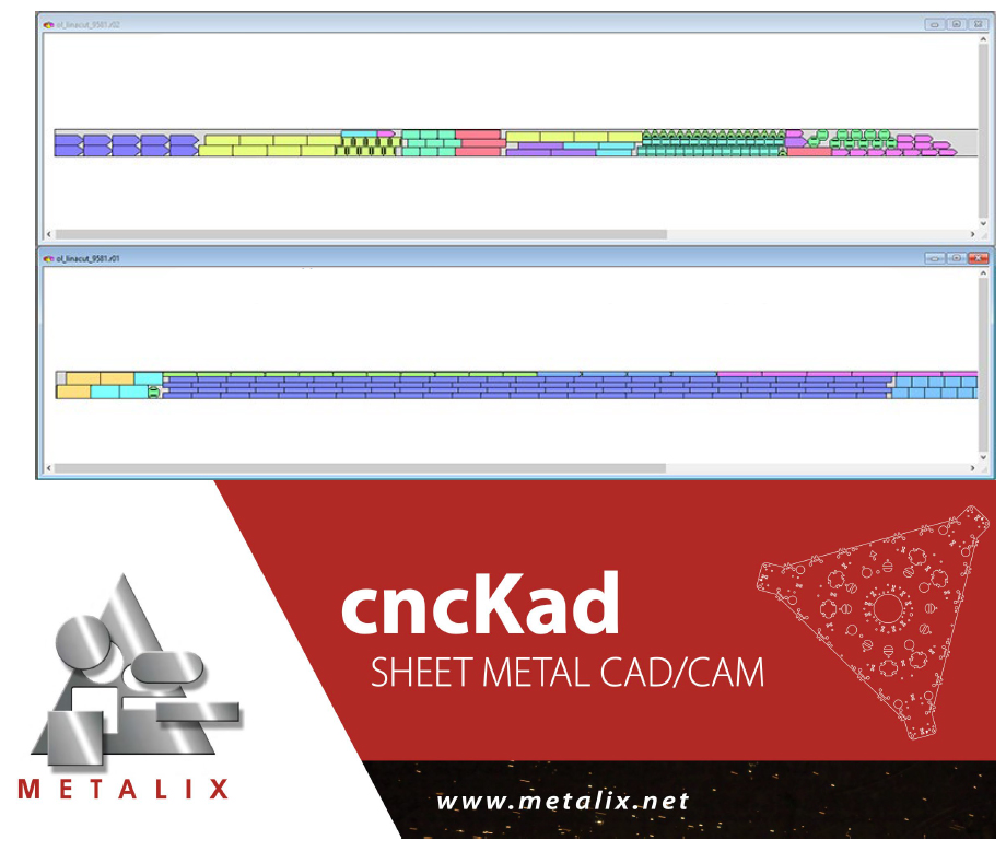 CNCKad CAD/CAM nesting software — die-free coil laser cutting