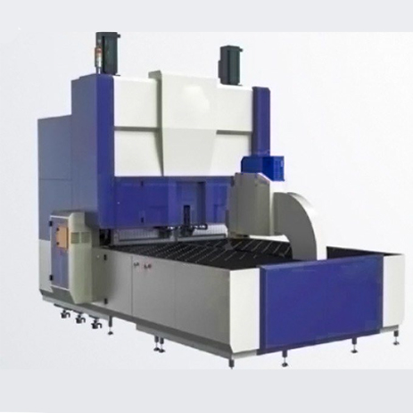 Integrated bending system for automatic part processing after laser cutting