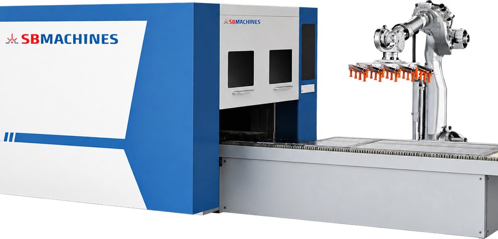 Robotic unloading system — SBMachines product visual
